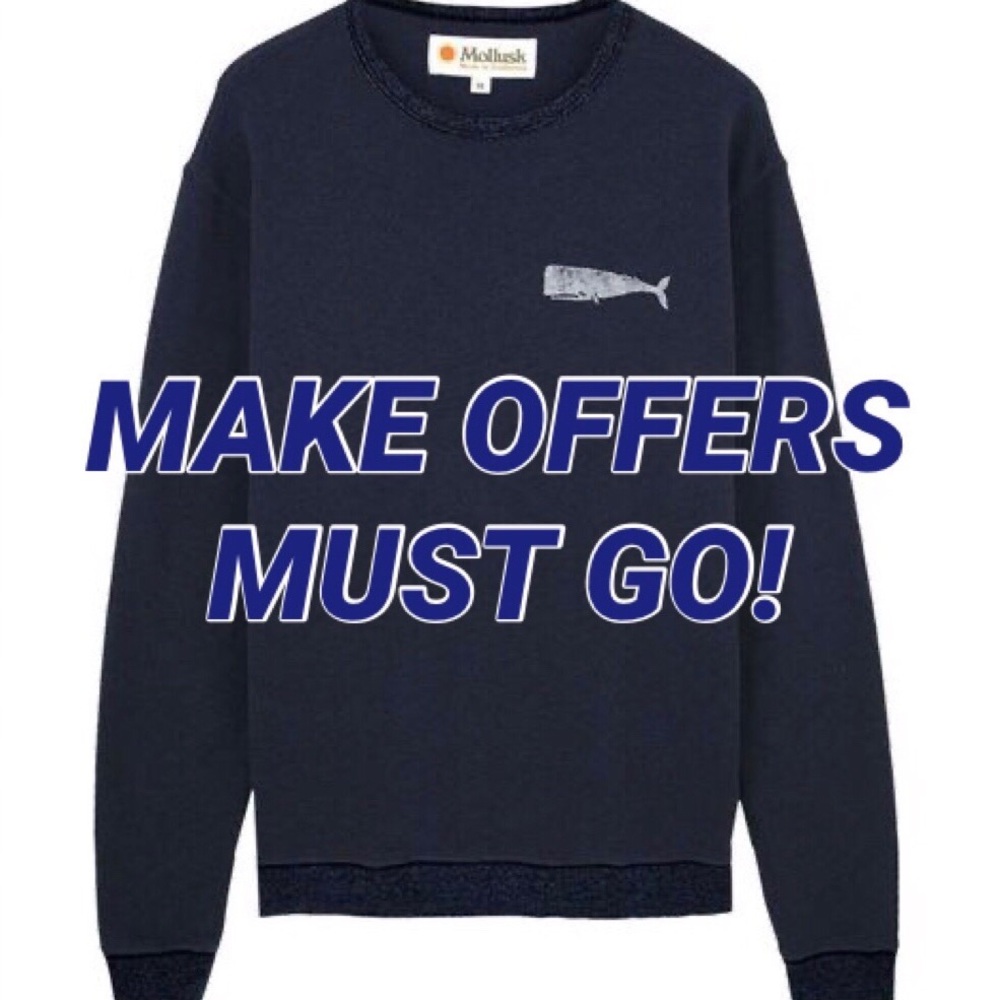 Mollusk Navy Blue Pullover